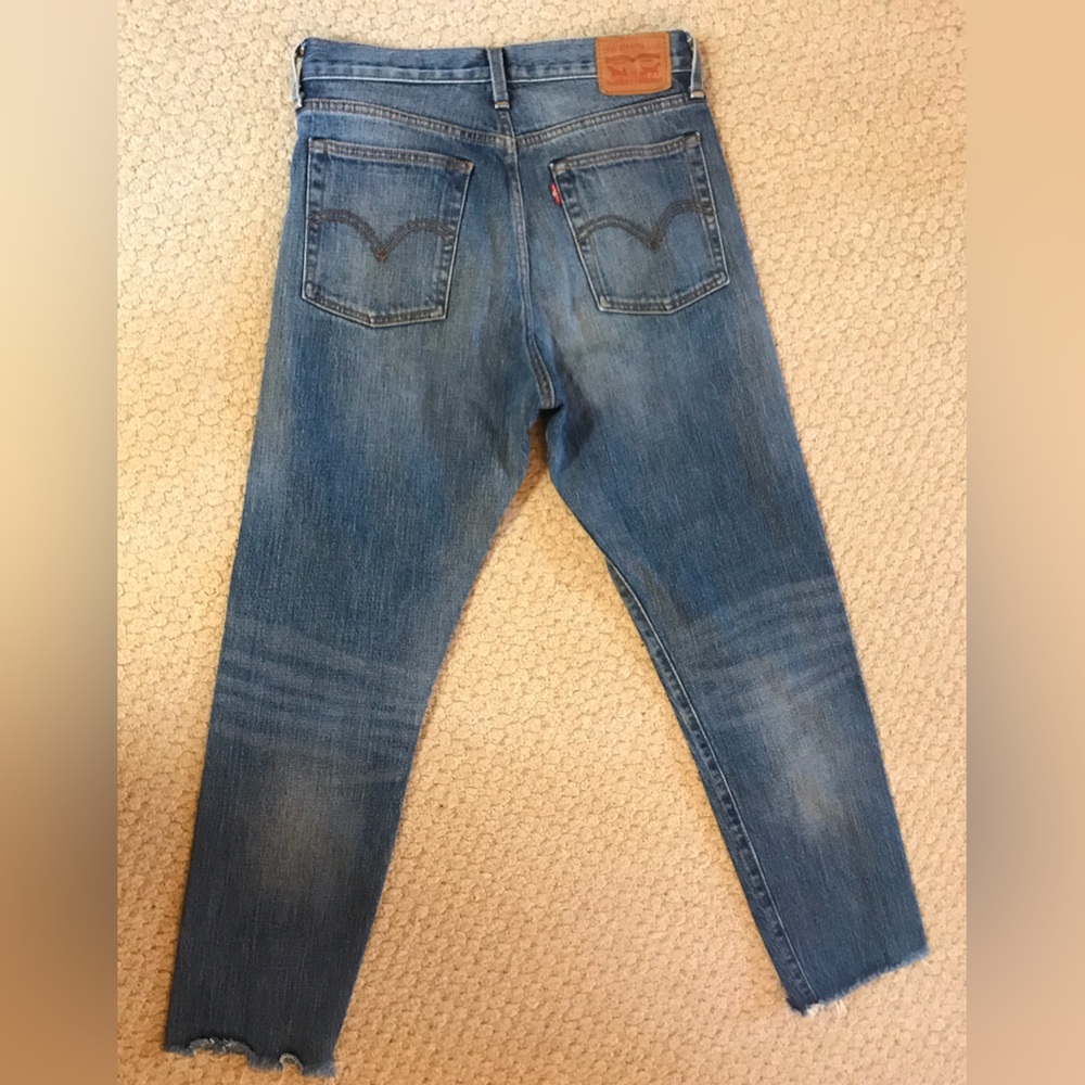 Levi’s cropped cone denim